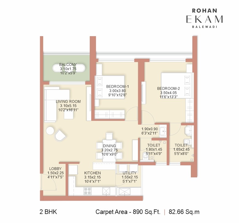 3 BHK Plan